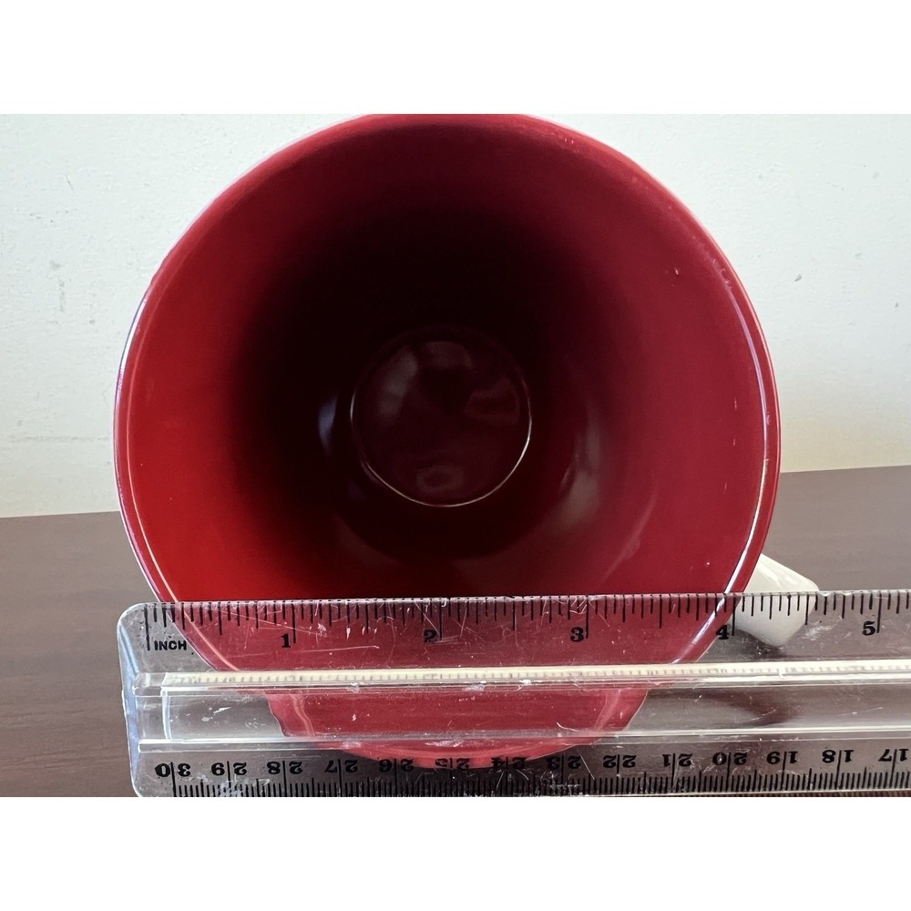 FabulousHome Jingle & Mingle Time Christmas Coffee Mug White Red Holiday Cup - Picture 6 of 7